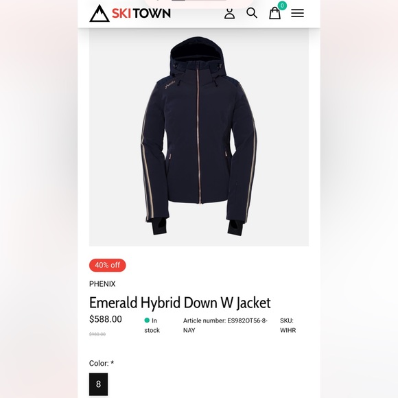 New PHENIX Ski Jacket, size 4 - Picture 15 of 16